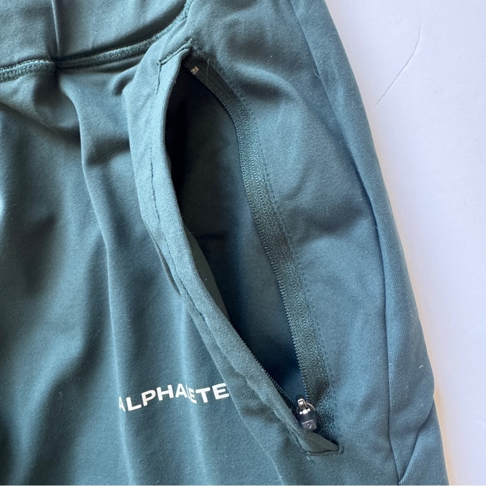 Alphalete Pro Elite Joggers Drawstring Athletic Pants Teal Luon Stretch Sz L - Picture 11 of 13